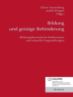 Bildung und geistige Behinderung: Bildungstheoretische Reflexionen und aktuelle Fragestellungen