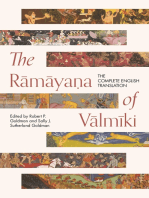 The Rāmāyaṇa of Vālmīki