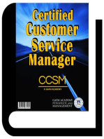 Certified Customer Service Manager
