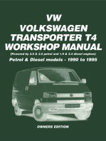 Volkswagen Transporters T4 Workshop Manual: Petrol and Diesel Models - 1990 to 1995