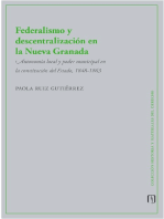 Federalismo y descentralización en la Nueva Granada