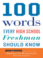 100 Words Every High School Freshman Should Know