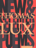 New And Selected Poems Of Thomas Lux