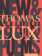 New And Selected Poems Of Thomas Lux: 1975-1995