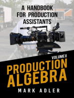 Production Algebra A Handbook for Production Assistants