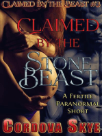 Claimed by the Stone Beast (Monster Breeding Erotica)