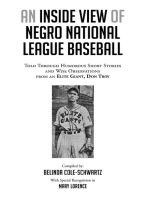 AN INSIDE VIEW OF NEGRO NATIONAL LEAGUE BASEBALL: Told Through Humorous Short Stories and Wise Observations from an Elite Giant, Don Troy