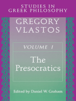 Studies in Greek Philosophy, Volume I: The Presocratics