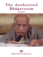 The Authorised Bhagavatam: (Booklet)