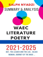 WAEC Literature Poetry: Summary & Analysis