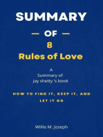 Summary of 8 Rules of Love by Jay shetty