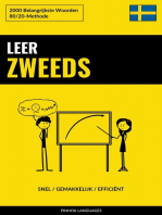 Leer Zweeds - Snel / Gemakkelijk / Efficiënt: 2000 Belangrijkste Woorden