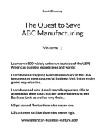 The Quest to Save ABC Manufacturing: Volume 1