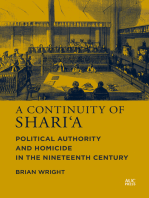 A Continuity of Shari‘a: Political Authority and Homicide in the Nineteenth Century