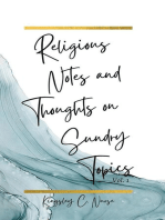 Religious Notes and Thoughts on Sundry Topics Vol. 1