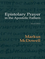 Epistolary Prayer in the Apostolic Fathers: With Commentary on the Greek Text