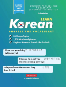 Learn Korean Phrases and Vocabulary by Jennie Lee - Ebook | Scribd