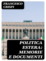 Politica estera: memorie e documenti