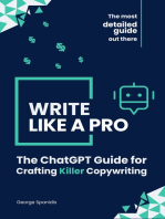 Write like a Pro: The ChatGPT Guide for Crafting Killer Copywriting