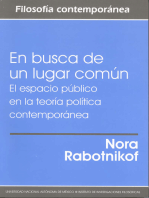 En busca de un lugar común. El espacio público en la teoría política contemporánea