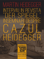 Interviu în revista „Der Spiegel": Însemnări despre „cazul Heidegger"