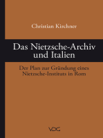 Das Nietzsche-Archiv und Italien: Der Plan zur Gründung eines Nietzsche-Instituts in Rom
