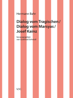 Hermann Bahr / Dialog vom Tragischen/ Dialog vom Marsyas/ Josef Kainz