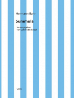 Hermann Bahr / Summula: Kritische Schriften in Einzelausgaben