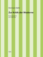 Hermann Bahr / Zur Kritik der Moderne: Kritische Schriften in Einzelausgaben