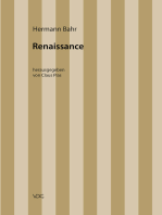 Hermann Bahr / Renaissance: Kritische Schriften in Einzelausgaben