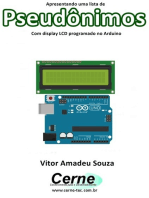 Apresentando Uma Lista De Pseudônimos Com Display Lcd Programado No Arduino