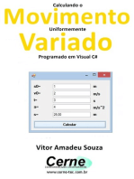 Calculando O Movimento Uniformemente Variado Programado Em Visual C#