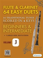 Flute and Clarinet 64 easy duets (volume 3)