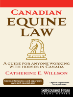 Canadian Equine Law: A Guide For Anyone Working With Horses In Canada