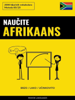 Naučite Afrikaans - Brzo / Lako / Učinkovito: 2000 ključnih vokabulara