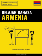 Belajar Bahasa Armenia - Cepat / Mudah / Efisien: 2000 Kosakata Penting