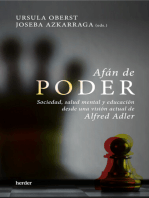 Afán de poder: Sociedad, salud mental y educación desde una visión actual de Alfred Adler