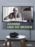 Adorno und die Medien: Kritik, Relevanz, Ästhetik