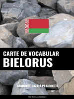 Carte de Vocabular Bielorus: Abordare Bazată pe Subiecte