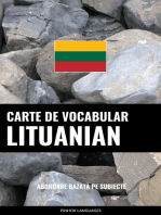Carte de Vocabular Lituanian: Abordare Bazată pe Subiecte