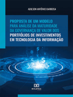 Proposta de um modelo para análise da maturidade da governança de valor dos portfólios de investimentos em Tecnologia da Informação