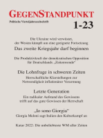 GegenStandpunkt 1-23: Politische Vierteljahreszeitschrift