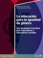 La educación para la igualdad de género: Una propuesta formativa para educadoras y educadores sociales