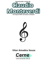 Reproduzindo A Música De Claudio Monteverdi Em Arquivo Wav Com Base No Arduino