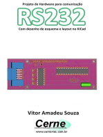 Projeto De Hardware Para Comunicação Rs232 Com Desenho De Esquema E Layout No Kicad