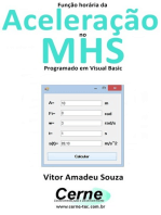 Função Horária Da Aceleração No Mhs Programado Em Visual Basic