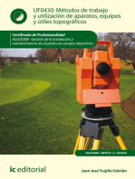 Métodos de trabajo y utilización de aparatos, equipos y útiles topográficos. AGAJ0308