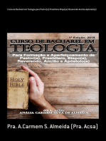 Curso De Bacharel Em Teologia Para Pastor(a)-presbítero-bispo(a)-reverendo-ancião-apóstolo(a)