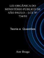 Lei Orgânica Do Ministério Público De São Paulo – Lce Nº 734/93