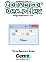Implementando Um Conversor Dec->hex Programado Em Visual Vc#